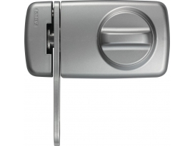 Tür-Zusatzschloß mit Sperrbügel 7030 S/SB silber
