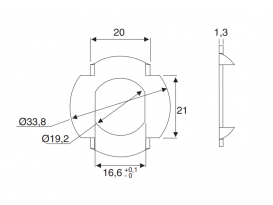 Format Verdrehsicherung rund, Rotor MH, verz. rund, VE=10 610858