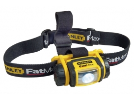 Stanley Fatmax Kopflampe 80 Lunen Weißlicht, 8 Std. Laufzeit mit 3 Batterien AAA