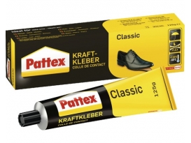 Pattex Kraftkleber Classic Kontaktklebstoff, Tube 125g, lösungsmittelhaltig, Verbrauch 250-350g m/² beidseitig, beständig bis +110°C