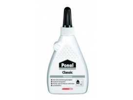 Ponal Classic PVAc Weißleim Flasche 550g, EN204 D2, Montageverleimung Leimfuge transparent, Verbrauch ca.150g/m²