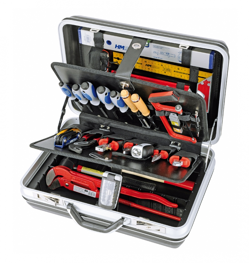 Müllner Werkzeugkoffer ABS-Koffer, umfangreich bestückt hochwertige  Werkzeuge, für Handwerk | Herm. Fichtner Hof GmbH
