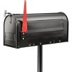 Original US. Mailbox  891 S Stahlblech schwarz