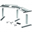 LegaDrive Systems Tischgestell-Set 135&deg,-Winkel silber, anthrazit