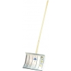 Triuso Alu-Schieber 50cm verwindungsfrei mit Federstahlkante, genietet, Stiel Buche, oval, 150cm, gebogen, lackiert